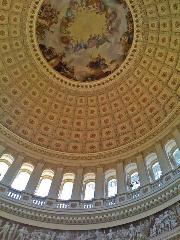 Beneath the dome of the Capitol Building Beneath the dome of the Capitol Building