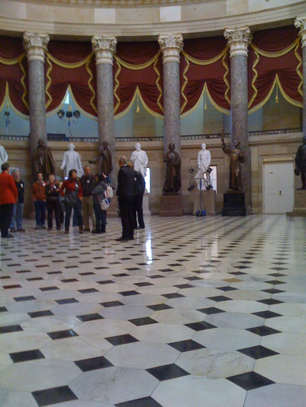 Capitol Building's National Statuary Hall Capitol Building's National Statuary Hall -- one of the Inauguration receptions will be held here.