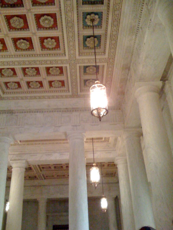 Ceiling of the entryway to the Supreme Court Building Ceiling of the entryway to the Supreme Court Building