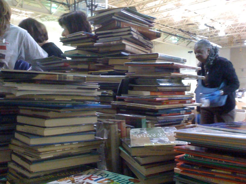 Right before this stack toppled Right before the stack toppled