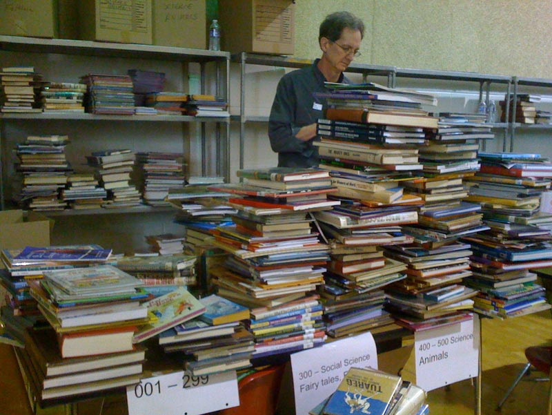 Sorting through Fairy Tales, Social Studies and Science books Sorting through Social Studies and Science books