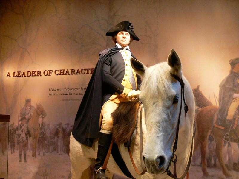 Recreation of General Washington at age 45 Recreation of General Washington at age 45