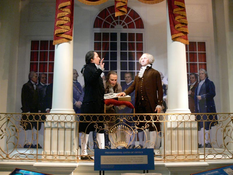 George Washington, taking the Oath of Office George Washington, taking the Oath of Office, New York, 1789