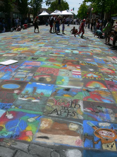 Children's section, Italian Street Painting Festival