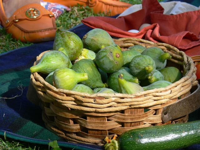 Figs (this variety is ripe when still green) Figs (this variety is ripe when still green)