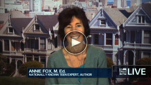 Annie Fox on FoxNews.com Live talking about teen sex in the family home Annie Fox on FoxNews.com Live talking about teen sex in the family home