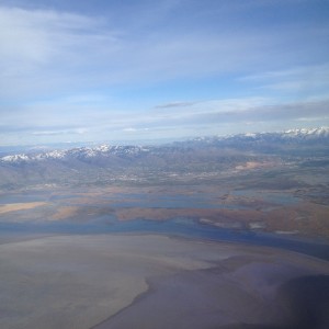 Approach to Great Salt Lake City