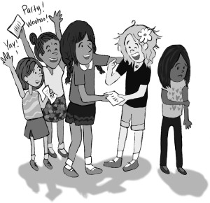 "I got invited, but my friend didn't! Awkward!"