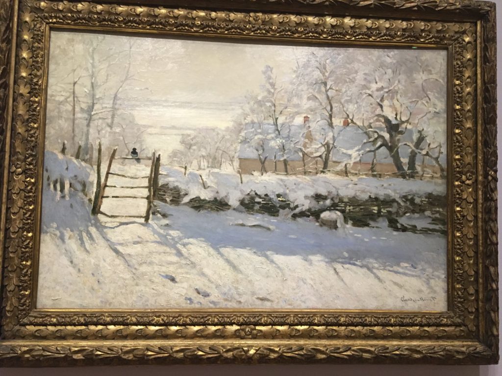 The Magpie (1869) Oil on Canvass by Claude Monet